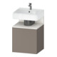 Duravit Waschtischunterschrank Qatego 49x42x64,5cm, 1 T, T r, w matt/Basalt ma-1