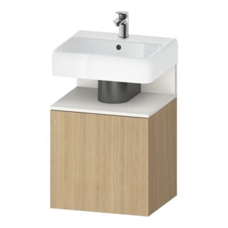 Duravit Waschtischunterschrank Qatego 49x42x64,5cm, 1 T, T r, w matt/Eiche Nat