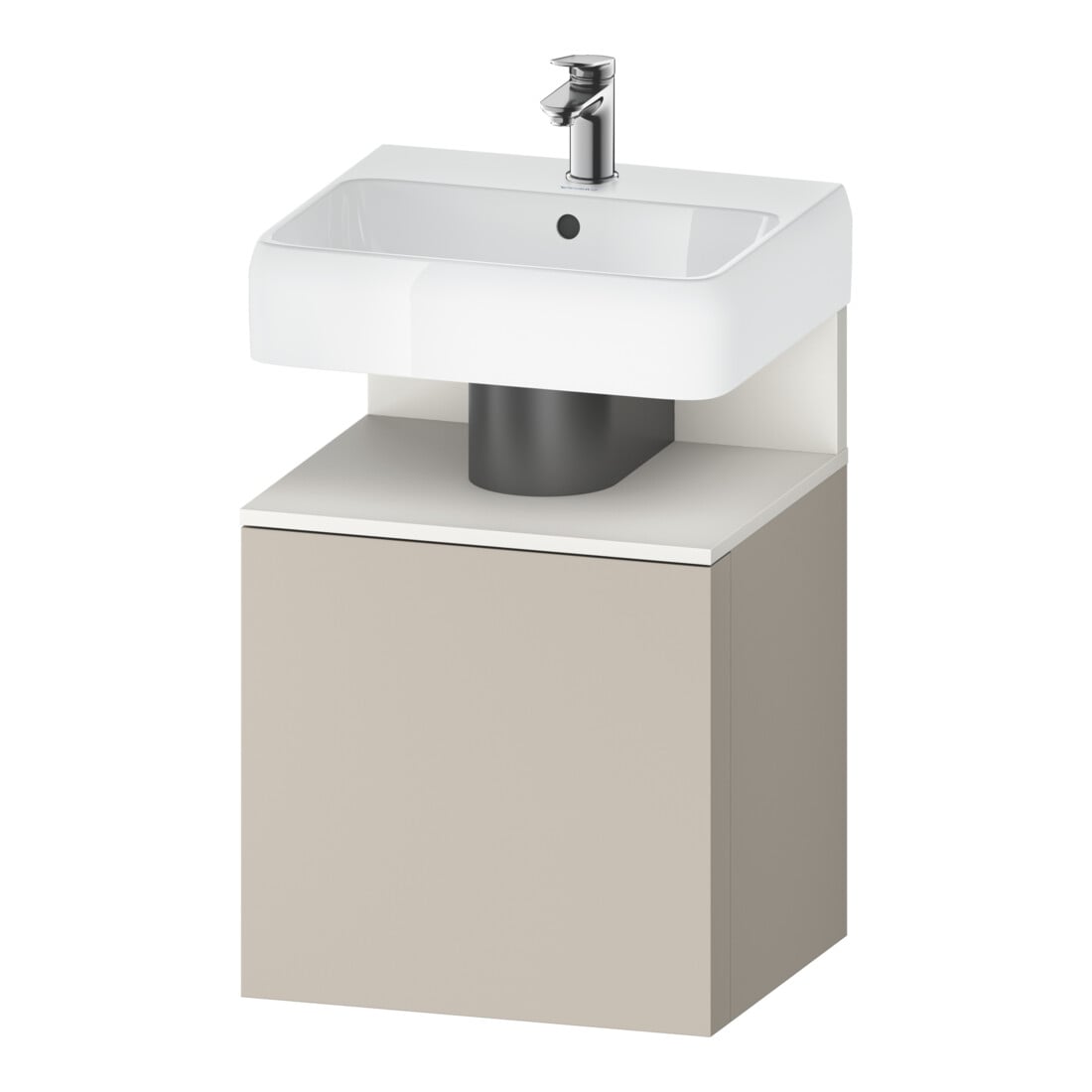 Duravit Waschtischunterschrank Qatego 49x42x64,5cm, 1 T, T r, we matt/taupe ma