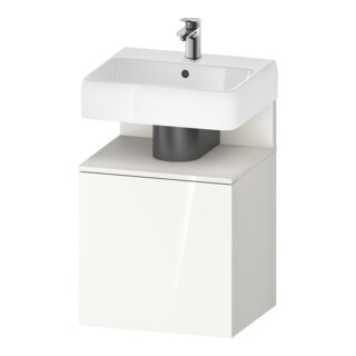 Duravit Waschtischunterschrank Qatego 49x42x64,5cm, 1 T, T r, we matt/weiß hgl