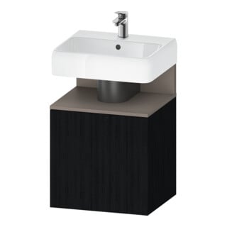 Duravit Waschtischunterschrank Qatego 49x42x64,5cm, 1 T, T. re, bas. m/Eich sw