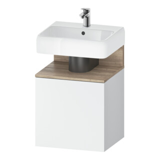 Duravit Waschtischunterschrank Qatego 49x42x64,5cm, 1 T, T. re, Ei Marmor/w ma