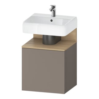 Duravit Waschtischunterschrank Qatego 49x42x64,5cm, 1 T., T. re, Ei nat/b matt