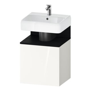 Duravit Waschtischunterschrank Qatego 49x42x64,5cm, 1 T., T. re, Ei sw/we hgl