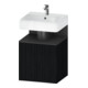 Duravit Waschtischunterschrank Qatego 49x42x64,5cm, 1 T, T re, graph m/Eich sw-1
