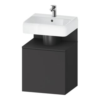 Duravit Waschtischunterschrank Qatego 49x42x64,5cm, 1 T., T. re, Graphit matt