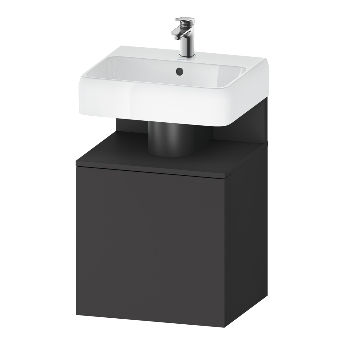 Duravit Waschtischunterschrank Qatego 49x42x64,5cm, 1 T., T. re, Graphit matt