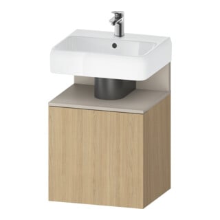 Duravit Waschtischunterschrank Qatego 49x42x64,5cm, 1 T, T. re, Tau m/Eich Nat