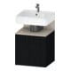 Duravit Waschtischunterschrank Qatego 49x42x64,5cm, 1 T., T. re, Tau m/Eich sw-1