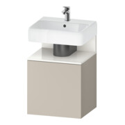 Duravit Waschtischunterschrank Qatego 49x42x64,5cm, 1 T, T re, we Hgl/taupe ma-1