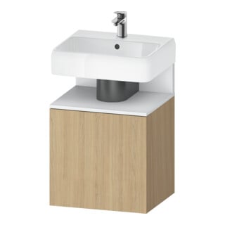 Duravit Waschtischunterschrank Qatego 49x42x64,5cm, 1 T., T. re, we m/Eich Nat