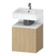 Duravit Waschtischunterschrank Qatego 49x42x64,5cm, 1 T., T. re, we m/Eich Nat-1