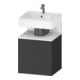 Duravit Waschtischunterschrank Qatego 49x42x64,5cm, 1 T., T. re, we m/Grap ma-1