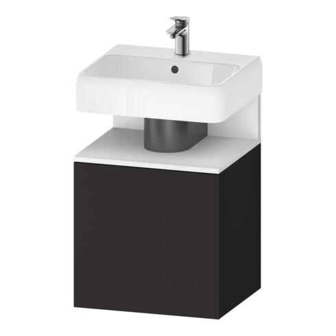 Duravit Waschtischunterschrank Qatego 49x42x64,5cm, 1 T, T. re, we m/Grap matt
