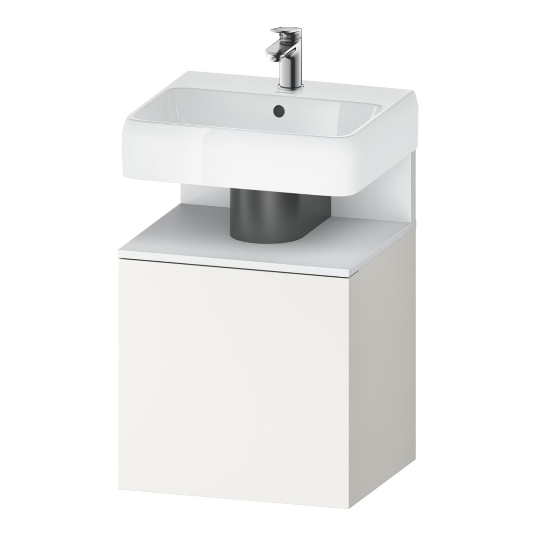 Duravit Waschtischunterschrank Qatego 49x42x64,5cm, 1 T, T re, we matt/we matt