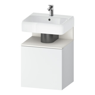 Duravit Waschtischunterschrank Qatego 49x42x64,5cm, 1 T, T re, we matt/weiß ma