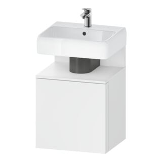 Duravit Waschtischunterschrank Qatego 49x42x64,5cm, 1 T., Tür links, weiß matt