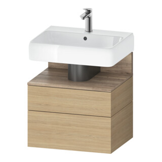 Duravit Waschtischunterschrank Qatego 59x47x59cm, E Ma/E N, 1 Kast, m Nischenb