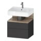 Duravit Waschtischunterschrank Qatego 59x47x59cm, E Ma/Gra m, 1 Kast, 1 Ausz.-1