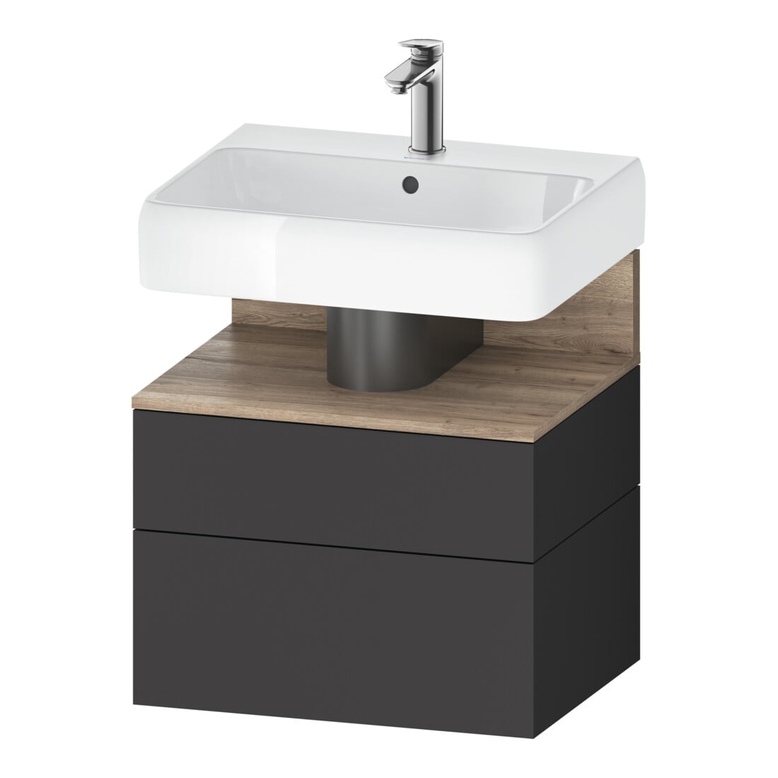 Duravit Waschtischunterschrank Qatego 59x47x59cm, E Ma/Gra m, 1 Kast, 1 Ausz.