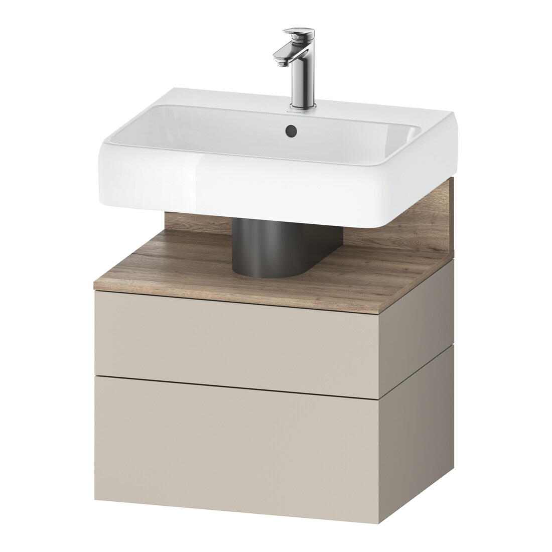 Duravit Waschtischunterschrank Qatego 59x47x59cm, E Ma/t m, 1 Kast, m Nischenb