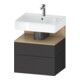 Duravit Waschtischunterschrank Qatego 59x47x59cm, E na/gra m, 1 Kast, m B-1