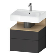 Duravit Waschtischunterschrank Qatego 59x47x59cm, E na/gra m, 1 Kast, m B