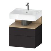 Duravit Waschtischunterschrank Qatego 59x47x59cm, E na/gra m, 1 Kast, m B