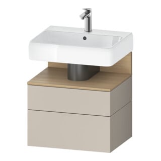 Duravit Waschtischunterschrank Qatego 59x47x59cm, E na/tau m, 1 Kast, 1 Ausz.