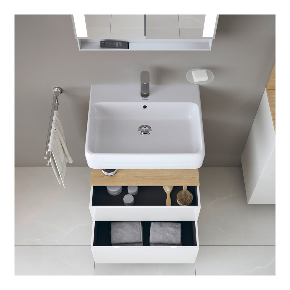 Duravit Waschtischunterschrank Qatego 59x47x59cm, E na/we g, 1 Kast, m B