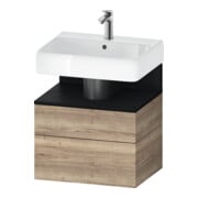 Duravit Waschtischunterschrank Qatego 59x47x59cm, E sw/E Ma, 1 Kast, 1 Ausz.