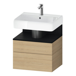 Duravit Waschtischunterschrank Qatego 59x47x59cm, E sw/E N, 1 Kast, m Nischenb