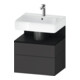 Duravit Waschtischunterschrank Qatego 59x47x59cm, E sw/gra m, 1 Kast, 1 Ausz.-1