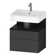 Duravit Waschtischunterschrank Qatego 59x47x59cm, E sw/gra m, 1 Kast, 1 Ausz.