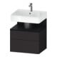 Duravit Waschtischunterschrank Qatego 59x47x59cm, E sw/gra m, 1 Kast, 1 Ausz.-1
