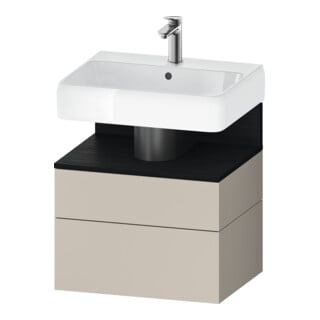 Duravit Waschtischunterschrank Qatego 59x47x59cm, E sw/tau m, 1 Kast, 1 Ausz.