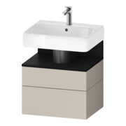 Duravit Waschtischunterschrank Qatego 59x47x59cm, E sw/tau m, 1 Kast, 1 Ausz.
