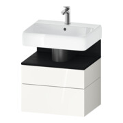Duravit Waschtischunterschrank Qatego 59x47x59cm, E sw/we g, 1 Kast, 1 Ausz.