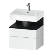 Duravit Waschtischunterschrank Qatego 59x47x59cm, E sw/we m, 1 Kast, 1 Ausz.