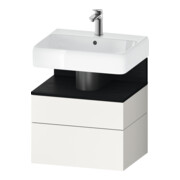 Duravit Waschtischunterschrank Qatego 59x47x59cm, E sw/we m, 1 Kast, 1 Ausz.