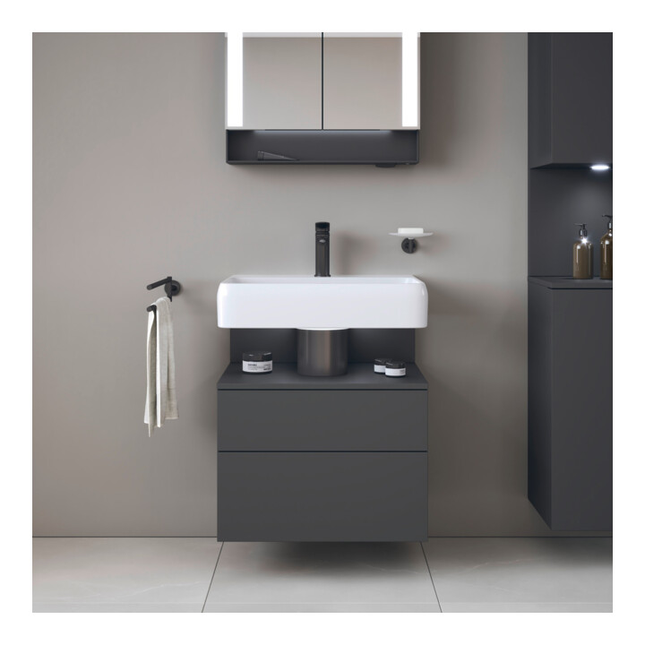 Duravit Waschtischunterschrank Qatego 59x47x59cm, gra m, 1 Kast, m Nischenb