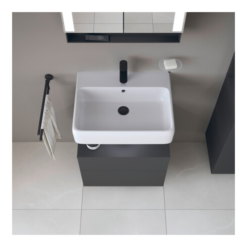Duravit Waschtischunterschrank Qatego 59x47x59cm, gra m, 1 Kast, m Nischenb