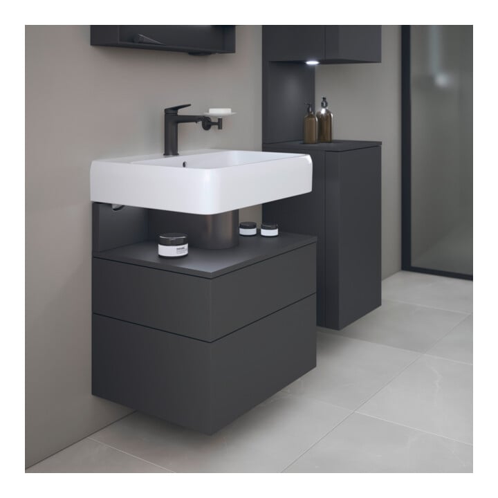 Duravit Waschtischunterschrank Qatego 59x47x59cm, gra m, 1 Kast, m Nischenb