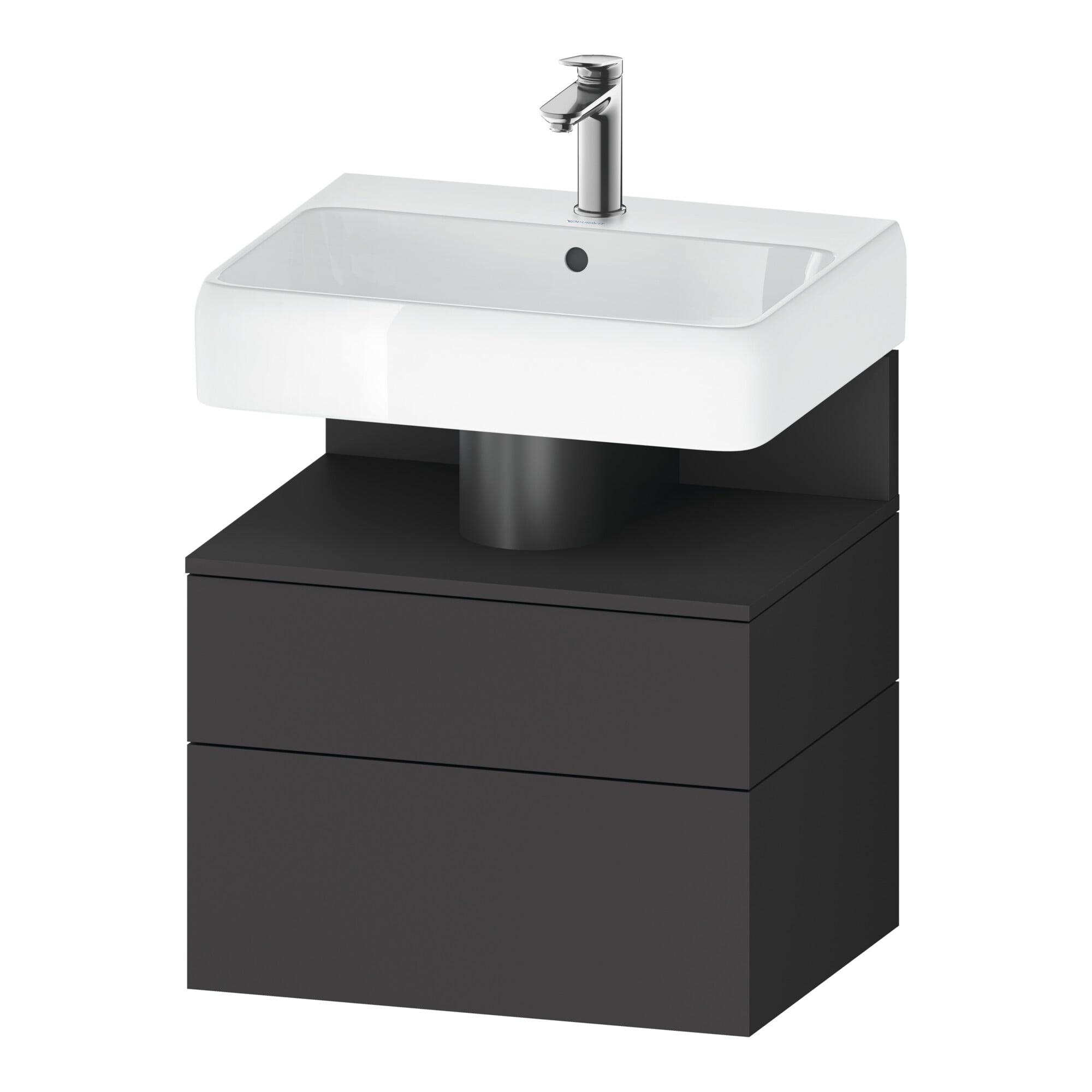 Duravit Waschtischunterschrank Qatego 59x47x59cm, gra m, 1 Schubkast., 1 Ausz.