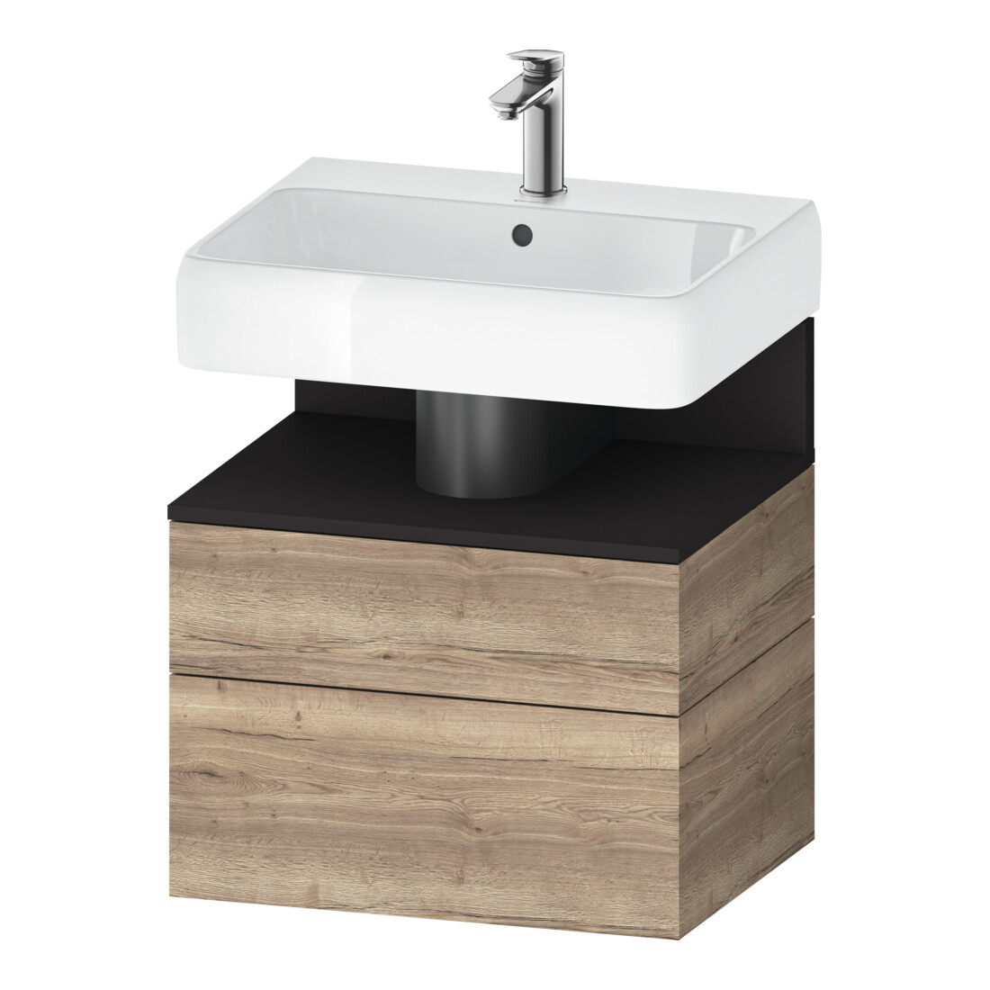 Duravit Waschtischunterschrank Qatego 59x47x59cm, gra m/E ma, 1 Kast, 1 Ausz.