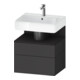 Duravit Waschtischunterschrank Qatego 59x47x59cm, gra m/Gr m, 1 Kast, 1 Ausz.-1