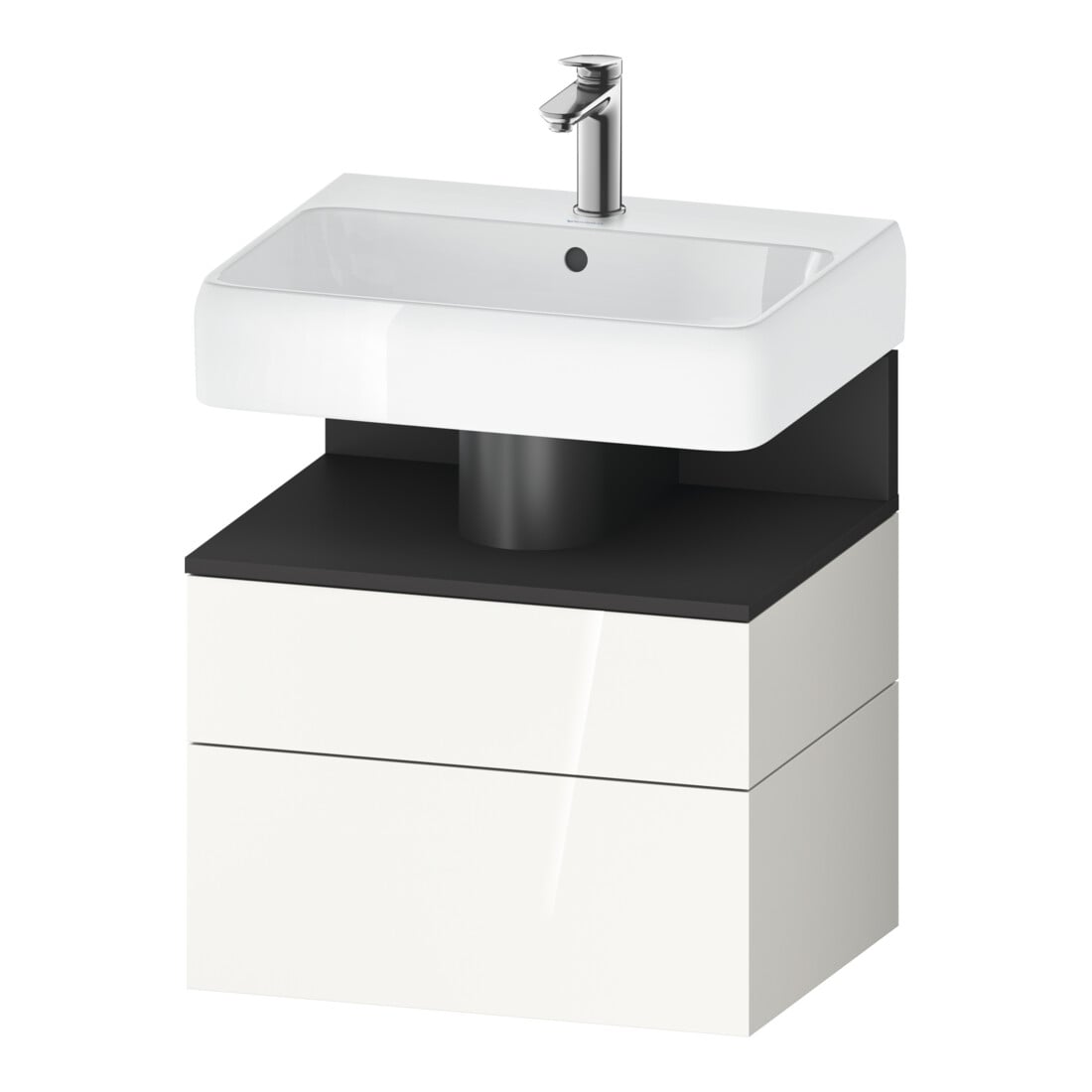 Duravit Waschtischunterschrank Qatego 59x47x59cm, gra m/we g, 1 Kast, 1 Ausz.