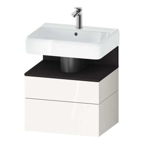 Duravit Waschtischunterschrank Qatego 59x47x59cm, gra m/we g, 1 Kast, 1 Ausz.