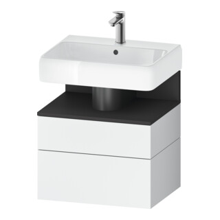 Duravit Waschtischunterschrank Qatego 59x47x59cm, gra m/we m, 1 Kast, 1 Ausz.