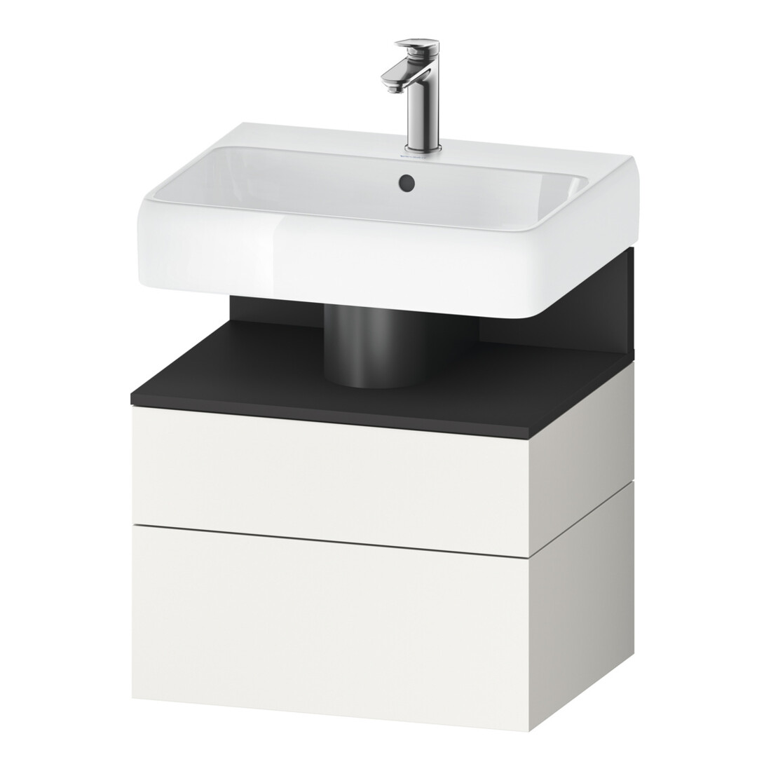 Duravit Waschtischunterschrank Qatego 59x47x59cm, gra m/we m, 1 Kast, 1 Ausz.